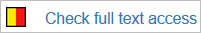 Screenshot of the red and yellow “Check full text access” icon in EconBiz 