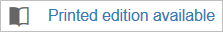 Screenshot of the “printed edition available” icon in EconBiz indicating a printed version