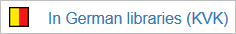 Screenshot of the red and yellow “In German libraries” icon in EconBiz redirecting to the KVK